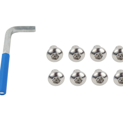 Kentrol 07-18 Jeep Wrangler JK OEM Anti-Theft Door Nuts 4 Door - Polished Silver