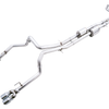AWE Tuning 4th Gen GM 1500 6.2L 0FG Catback Split Rear Exit (w/ Bumper Cutouts) - Quad Chrome Tips