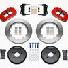 Wilwood Narrow Superlite 6R Front Hat Kit 14.00in Red Nissan 350Z/Fiti G35