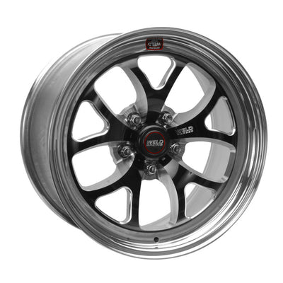 Weld S76 17x7 / 5x4.75 BP / 4.2in. BS Black Wheel (High Pad) - Non-Beadlock
