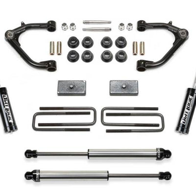 Fabtech 19-21 GM C/K1500P/U 3in Uniball UCA Sys w/Dl 2.5 Resi& 2.25