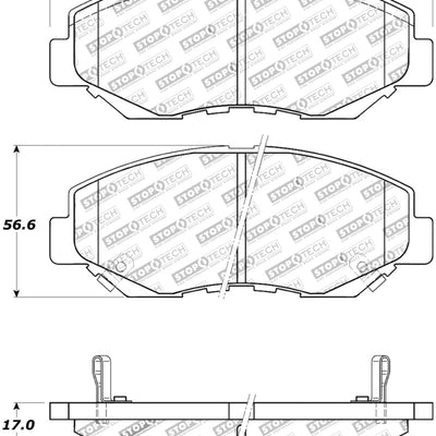 StopTech Street Touring 03-10 Honda Accord / 02-06 CR-V Front Brake Pads