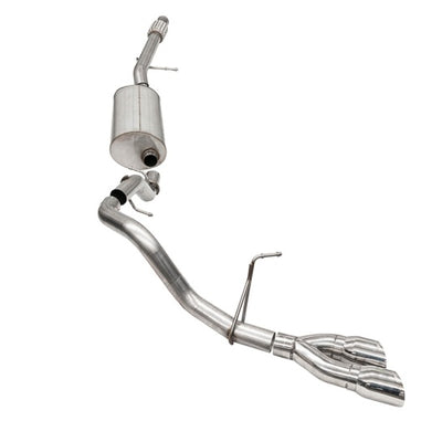 Corsa 2021-2025 Chevrolet Suburban 5.3L 4WD Single Side 3in Sport Cat-Back 4in Polished DW RoundTip