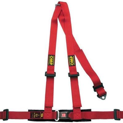 OMP 3 Point Harness - Red
