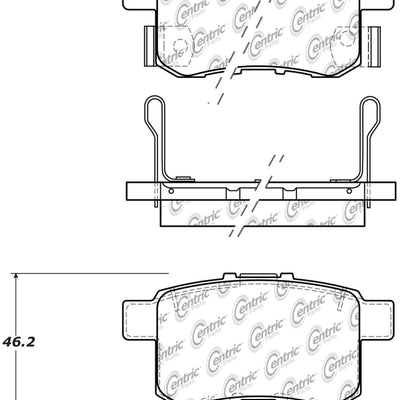 StopTech Sport Performance 11-17 Honda Accord Rear Brake Pads
