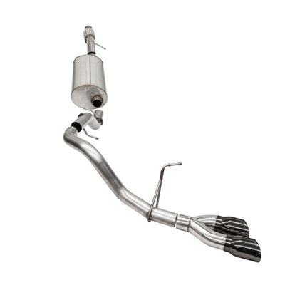 Corsa 2021-25 Chevrolet Tahoe 4DR 5.3L 4WD Single Side 3in Sport Cat-Back 4in DW Round Black PVD Tip