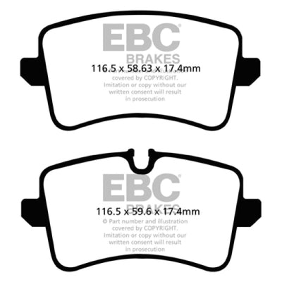 EBC 11 Audi A6 2.0 Turbo Ultimax2 Rear Brake Pads