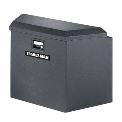 Tradesman Steel Trailer Tongue Storage Box (16in.) - Black