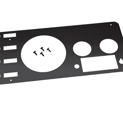 Kentrol 76-86 Jeep CJ Gauge Cover - Powdercoat Black