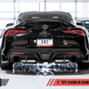 AWE 2020 Toyota Supra A90 Resonated Track Edition Exhaust - 5in Diamond Black Tips