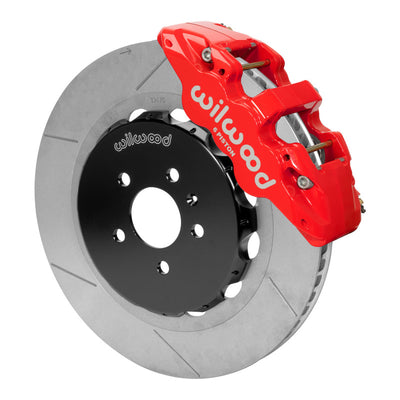 Wilwood AERO6 Front Kit 15.00in BBK - 08-12 Audi A4/A5/S5 - Slotted Rotor - Red