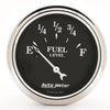 AutoMeter Gauge Fuel Level 2-1/16in. 0 Ohm(e) to 90 Ohm(f) Elec Old Tyme Black