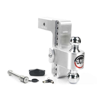 Weigh Safe 180 Hitch 8in Drop Hitch & 2.5in Shank (10K/18.5K GTWR) w/WS05 - Aluminum