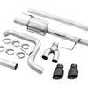 AWE 21+ Ford F150 Dual Side Exit Cat-Back Exhaust - 4.5in Diamond Black Tips *For Stock Y-Pipe Only