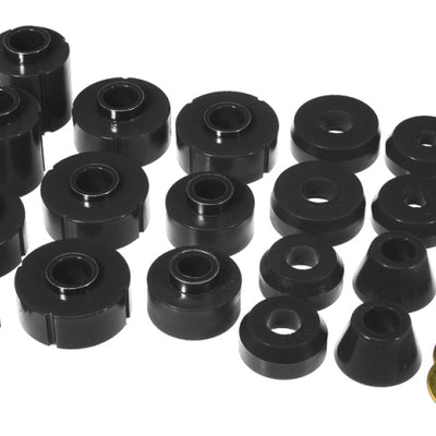 Prothane 73-77 Chevy K10 Blazer Body Mount Kit - Black