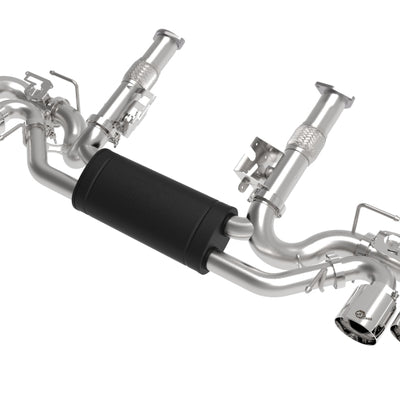 aFe MACH Force-Xp 3in to 2-1/2in 304SS Cat-Back 2020 Chevy Corvette (C8) 6.2L - Polished Tip