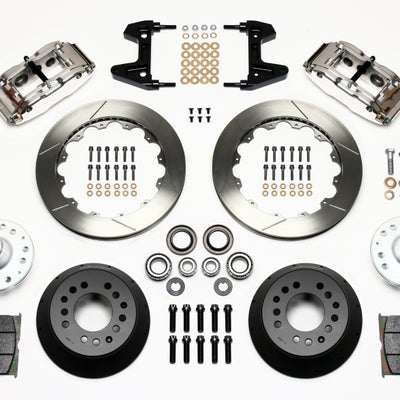 Wilwood Narrow Superlite 6R Front Hub Kit 12.88in Polished 74-80 Pinto/Mustang II Disc Spindle only