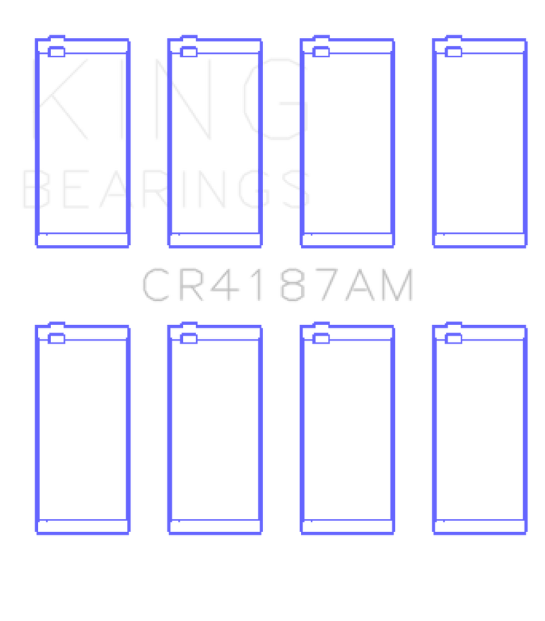 King Engine Bearings Toyota 2LT/3L AM-Series 4 Pairs Connecting Rod Bearing Set