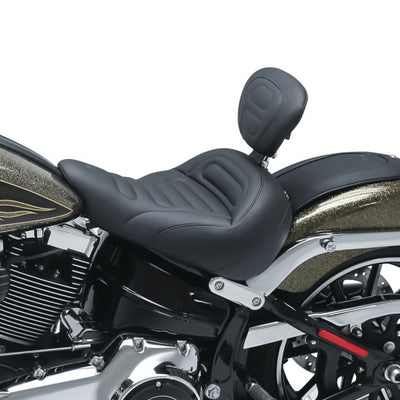 Mustang 13-17 Harley Softail Breakout Standard Touring Solo Seat - Black