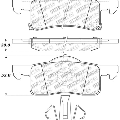 StopTech Sport Brake Pads w/Shims and Hardware - Front