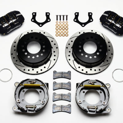 Wilwood Dynapro Low-Profile 11.00in P-Brake Kit Drilled Mopar/Dana 2.50in Off w/Snap Ring Bearing