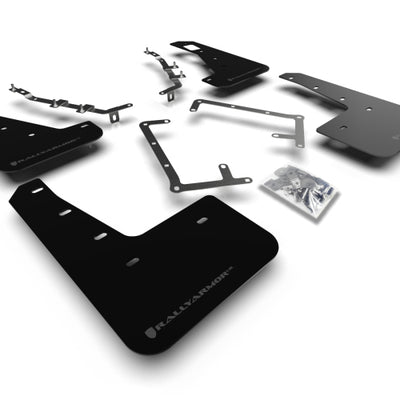 Rally Armor 09-11 Ford Focus MK2 RS Black UR Mud Flap Grey Logo