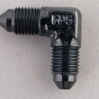 Fragola -8AN x 90 Degree Union Fitting - Black
