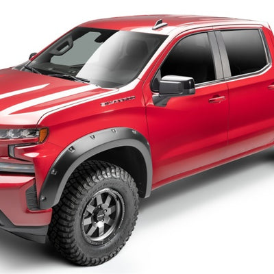 Bushwacker 19-21 Chevrolet Silverado 1500 Pocket Style Flares 4pc - Black