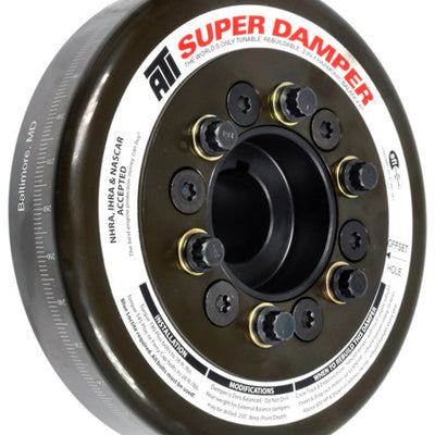 ATI Damper - 7.074in - Steel - Oliver Tractor - 6 Cyl - Chevy Front - 3 Ring - Diesel