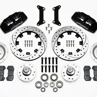 Wilwood Dynapro 6 Front Hub Kit 12.19in Drilled 79-87 GM G Body