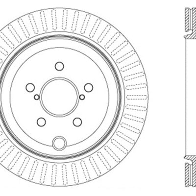 StopTech Drilled Sport Brake Rotor