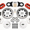 Wilwood Forged Dynalite Front Kit 12.19in Drill Red 1970-1973 Mustang Disc & Drum Spindle