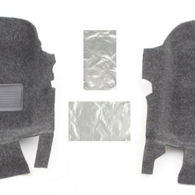 BedRug 2018+ Jeep JL 2Dr Front 2 Pc Floor Kit (Incl Heat Shields)