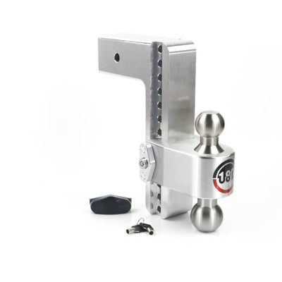 Weigh Safe 180 Hitch 10in Drop Hitch & 3in Shank (10K/21K GTWR) - Aluminum