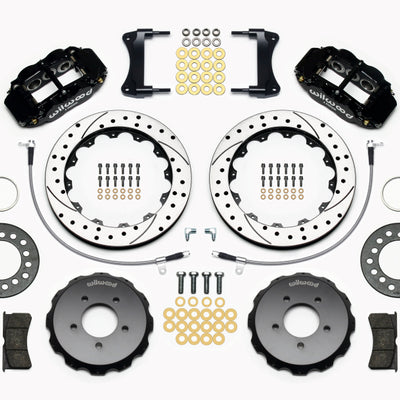 Wilwood Narrow Superlite 6R Front Hat Kit 12.88in Drilled 2005-Up Mazda Miata w/ Lines