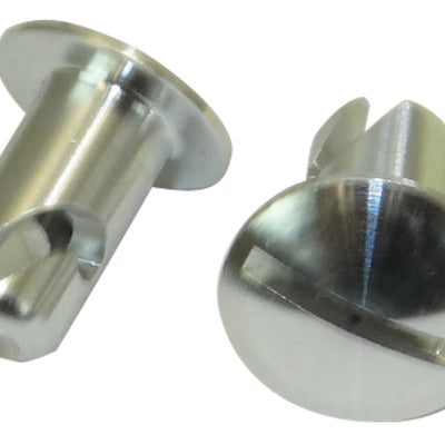 Moroso Quick Fastener - Oval Head - 5/16in x .400in - Aluminum - 10 Pack