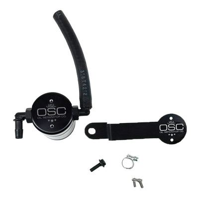 J&L 17-21 Honda Civic Type R Passenger Side Oil Separator 3.0 - Black Anodized