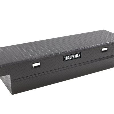 Tradesman Aluminum Single Lid Cross Bed Truck Tool Box (63in.) - Black