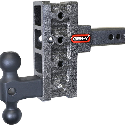 Gen-Y Mega Duty 2in Shank 5in Offset Drop 1.5K TW 10K Hitch w/GH-031 Dual-Ball