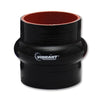 Vibrant 4 Ply Reinforced Silicone Hump Hose Connector - 2.25in I.D. x 3in long (BLACK)