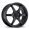 Konig Backbone 15x6.5 4x100 ET38 Matte Black Milling Logo on Spoke