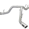 aFe ATLAS 4in DPF-Back Alum Steel Exhaust System w/Polished Tip 2017 Ford Diesel Trucks V8-6.7L (td)