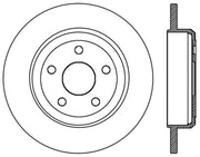 StopTech Slotted Sport Brake Rotor 11-15 Jeep Grand Cherokee (Excludes SRT8)