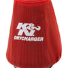 K&N Red Drycharger 5.25in x 3in Round Tapered Air Filter Wrap