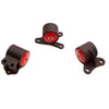 Innovative 94-01 Integra B-Series Black Steel Mounts 85A Bushings (Auto Trans 3 Bolt)