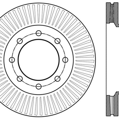 StopTech Power Slot 12-15 Ford F-250/F-350 Front Left Slotted Rotor