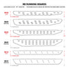 Go Rhino RB10 Slim Running Boards 57in. Cab Length - Tex. Blk (No Drill/Mounting Brackets Required)