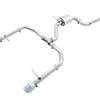 AWE Tuning 18-21 Volkswagen Jetta GLI Mk7 Track Exhaust - Chrome Silver Tips (Fits High-Flow DP)
