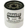 Moroso GM LS/Ford 4.6/5.0/5.4/Import 22mm-1.5 Thread 3-1/2in Tall Oil Filter - Racing