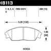 Hawk 88-91 Honda Civic 4WD / 90-91 CRX Si DTC 60 Front Brake Pads